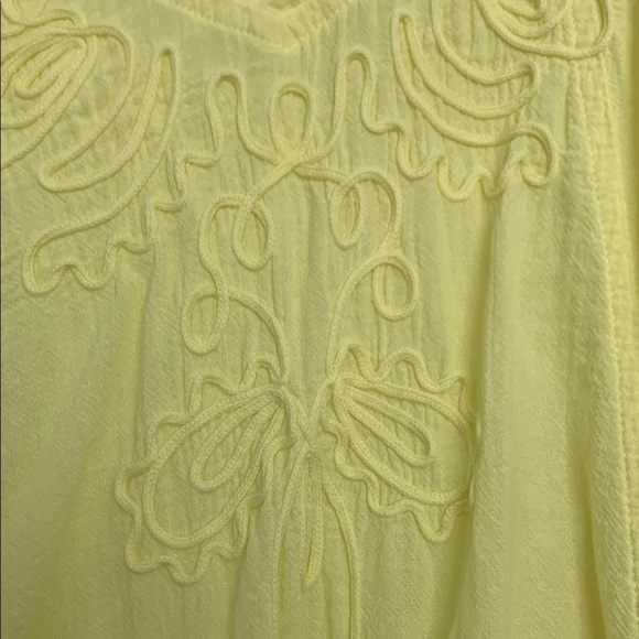 Soft Surroundings Yellow Blouse - Picture 4 of 7
